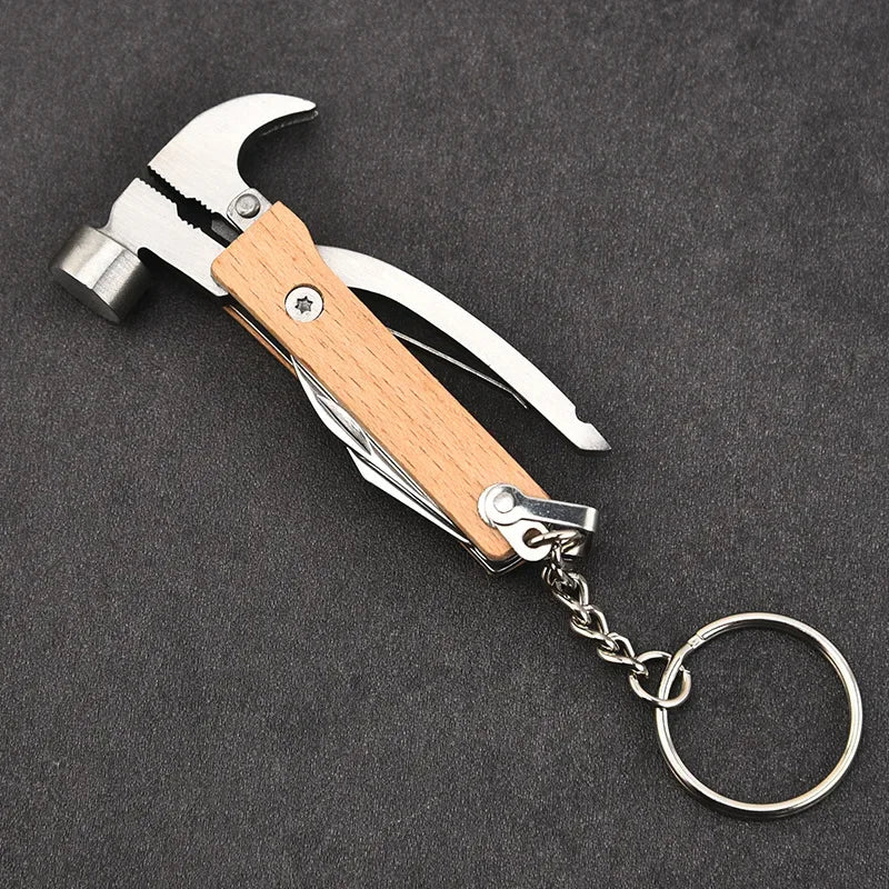Multi-Tool Claw Hammer 8 in 1 for Outdoors for Men, Husband, Grandpa, Bridegroom Gifts, Cool Gear, Camping Material, Survival To