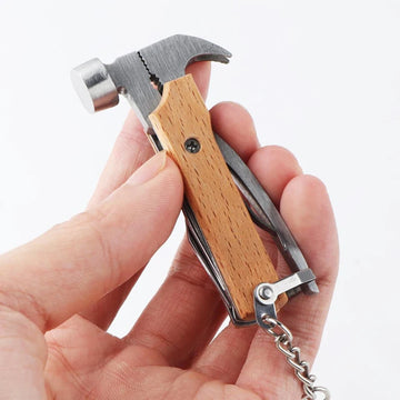 Multi-Tool Claw Hammer 8 in 1 for Outdoors for Men, Husband, Grandpa, Bridegroom Gifts, Cool Gear, Camping Material, Survival To