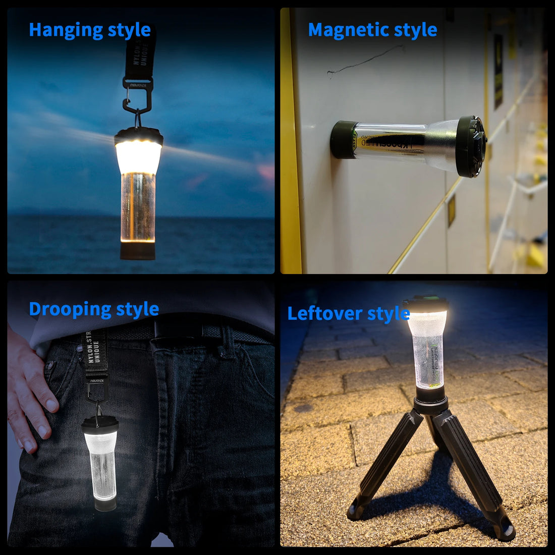 Portable Camping Light 3000mah Rechargeable Outdoor Lighthouse Camping Lamp Flashlight Lantern Camping Lights Waterproof Outdoor