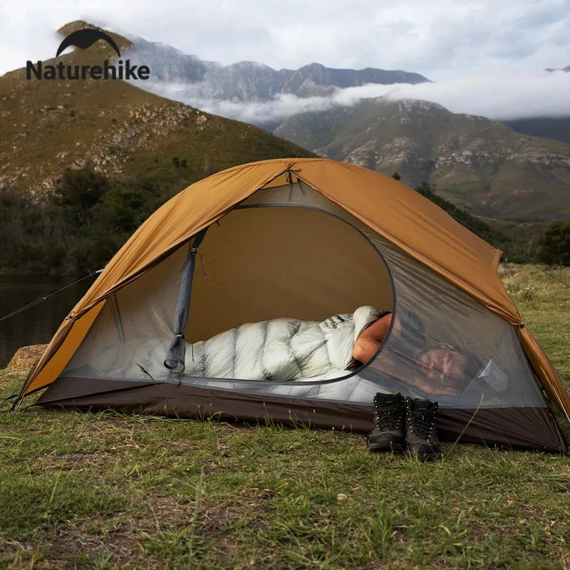 Naturehike 2025 Camping Tent Waterproof Ultralight Portable One Person Nylon Cycling Tent Hiking Backpacking Shelter Tents