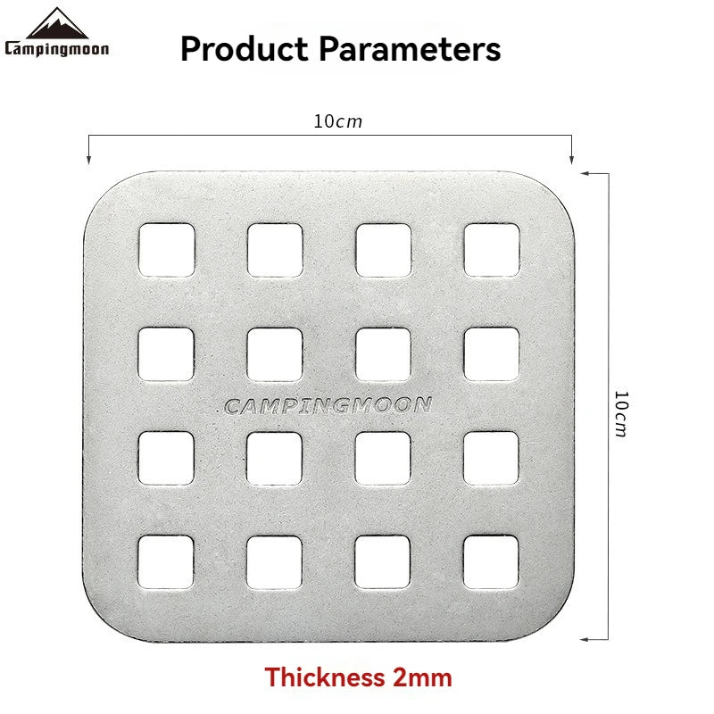 CAMPINGMOON Barbecue Grill, Burning Platform, Thickened Grate, High-temperature Resistant Carbon Bed, Oven Charcoal Plate