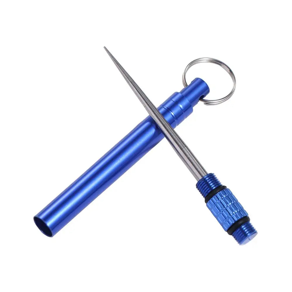 Multi-Purpose Durable Camping Tool Outdoor with Holder Fruit Fork Toothpick Metal Toothpick EDC Tool