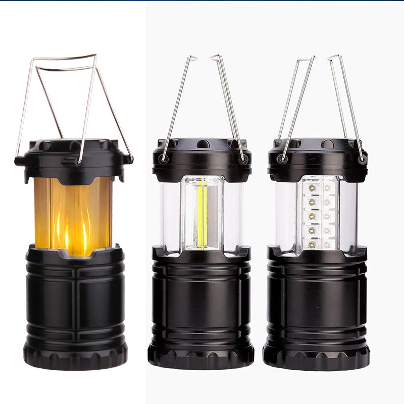 Portable COB Telescopic Camping Light Outdoor Light Tent Light Lantern Foldable Pole LED Camping Lantern