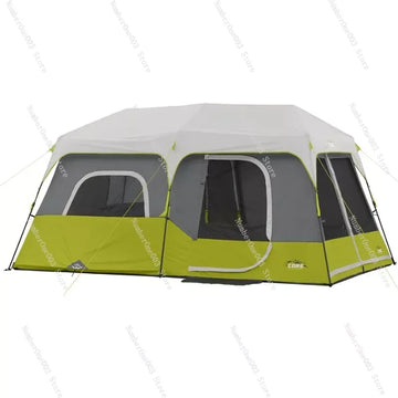 Tent Outdoor 2 Room 1 Hall Large Space Camping Sun Rain Proof Multi Function Family Beach Instant Setup
