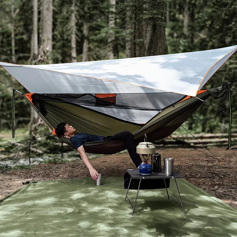 Score This 3-in-1 Camping Hammock: Anti-rollover, Mosquito-proof & Ready in Seconds