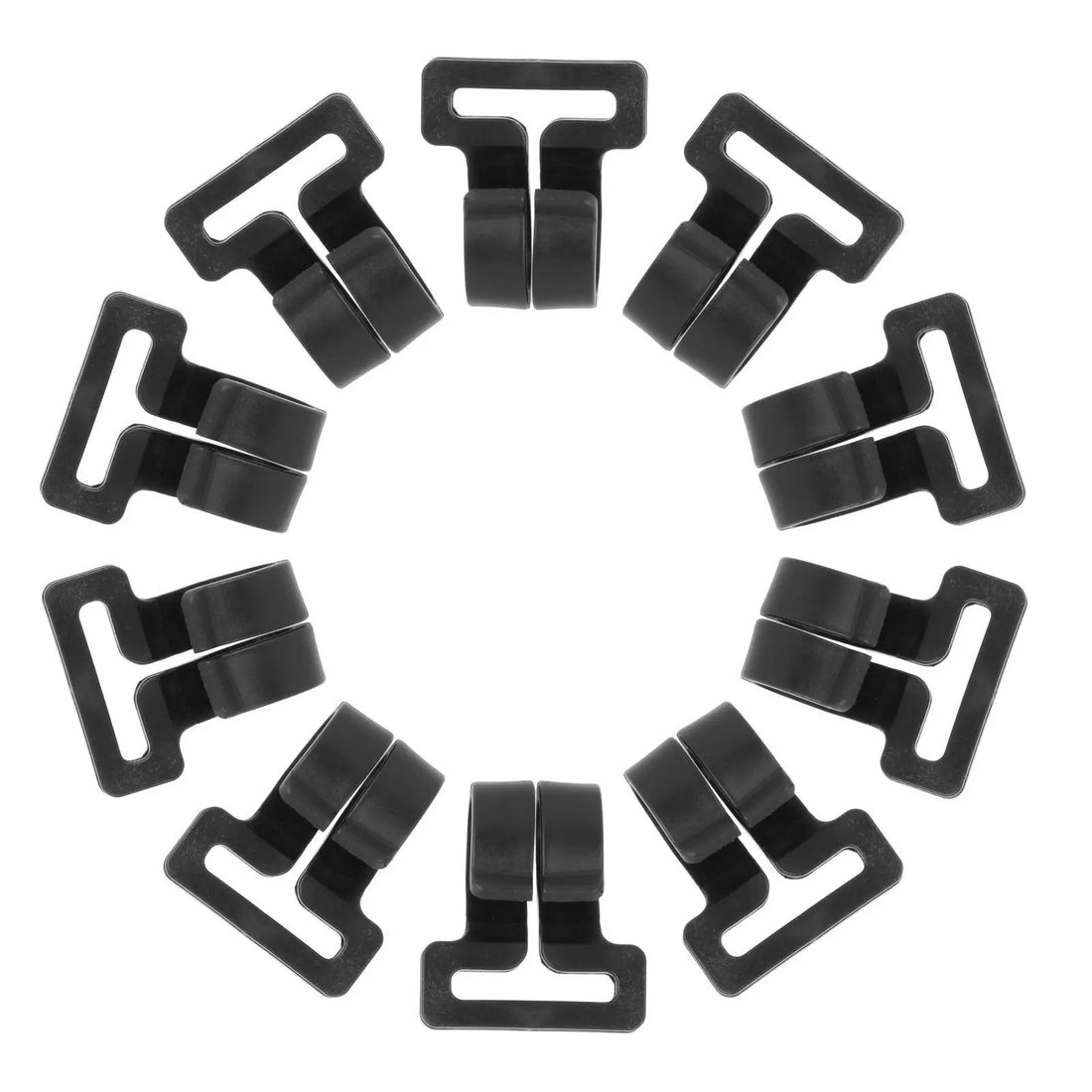 Set of 10 Camping Tent Pole Hook Awning Hooks Windproof Accessories