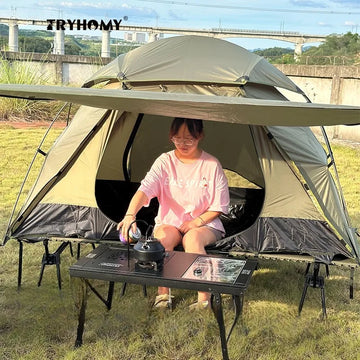 Outdoor Camping Bed Tent Ultra-Light Cot Tent Mosquito-Proof Outdoor Tent  Camping Bed Tent Shelter Wild Hiking One Person