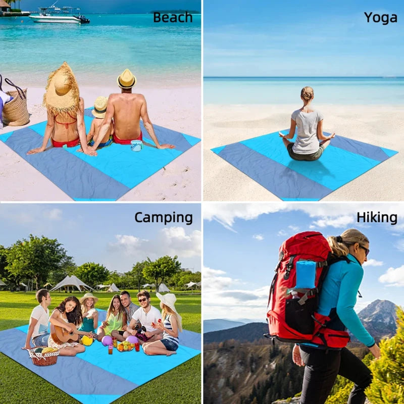 Waterproof Beach Blanket Outdoor Portable Picnic Mat Camping Ground Mat Mattress Camping Camping Bed Sleeping Pad New