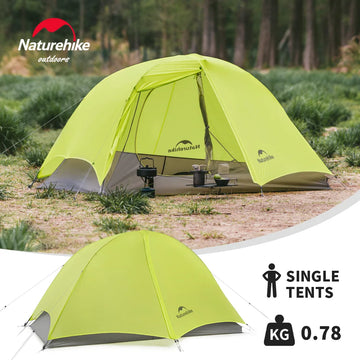 Naturehike Star Trail EXT Tent Ultra Light Camping Tent Single Outdoor Hiking Waterproof Tent 10D Nylon Cycling Backpacking Tent