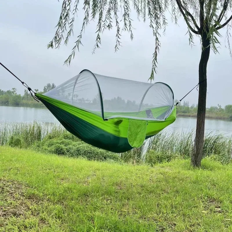Outdoor Camping Hammock Hanging Bed with Mosquito Net